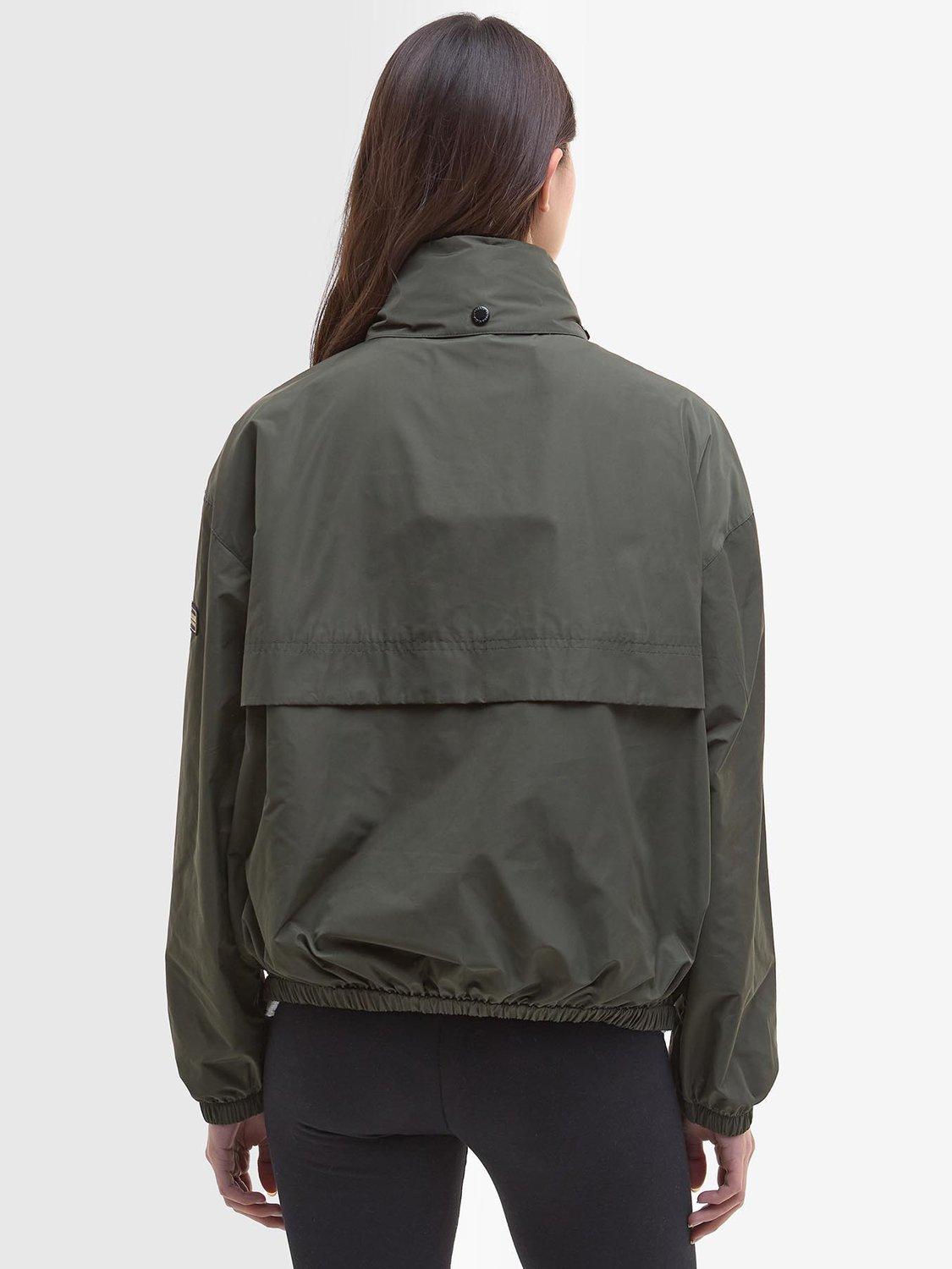 Product image 2 of 8, which shows Barbour International Lolita Showerproof Hooded Jacket, Envy, 8