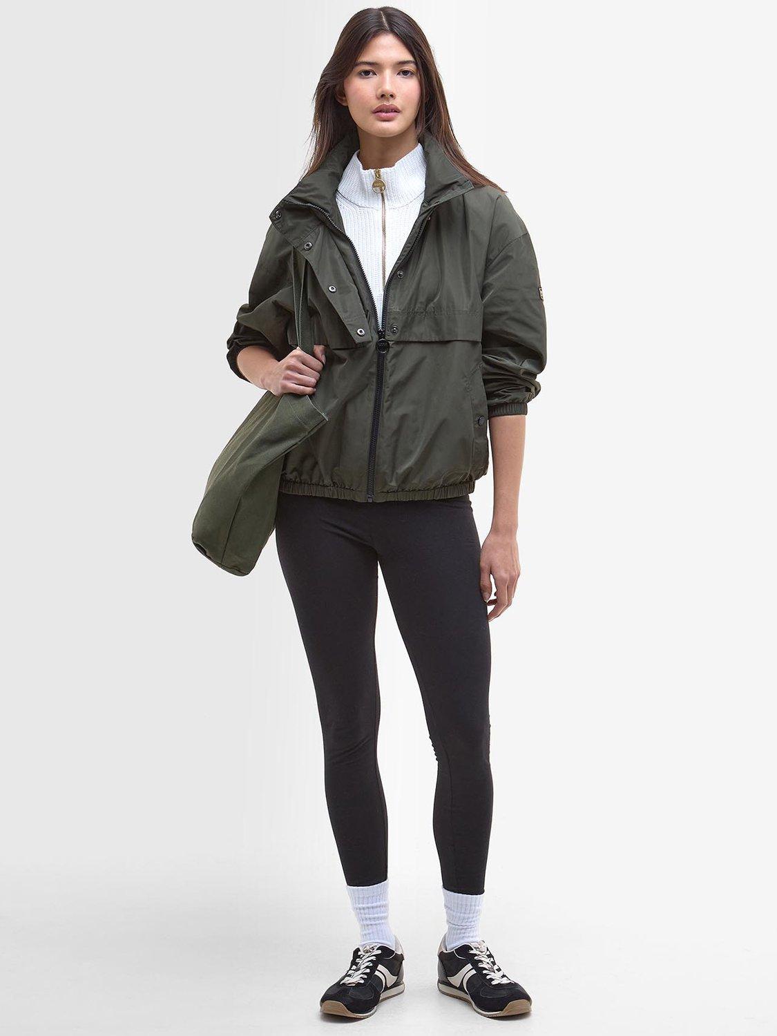 Product image 3 of 8, which shows Barbour International Lolita Showerproof Hooded Jacket, Envy, 8