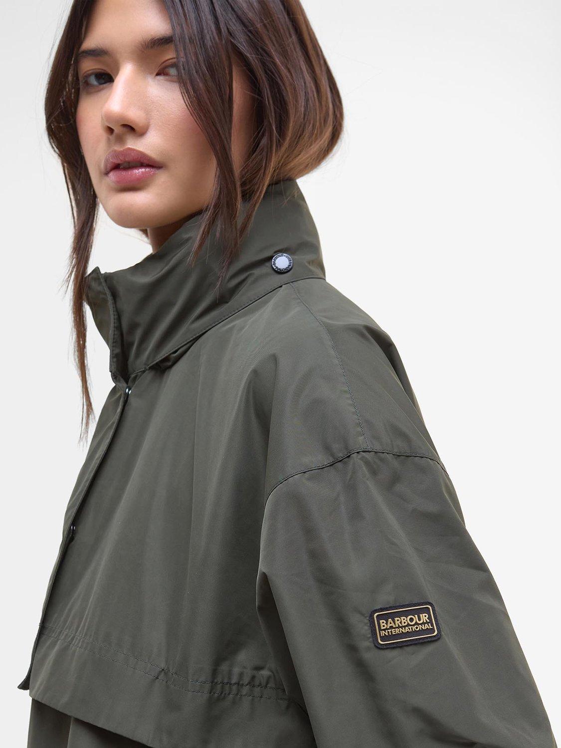 Product image 6 of 8, which shows Barbour International Lolita Showerproof Hooded Jacket, Envy, 8