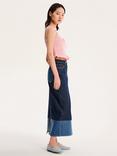 OMNES Chicago Denim Midaxi Skirt, Blue