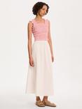 OMNES Jolie Smock Waist Skirt, White