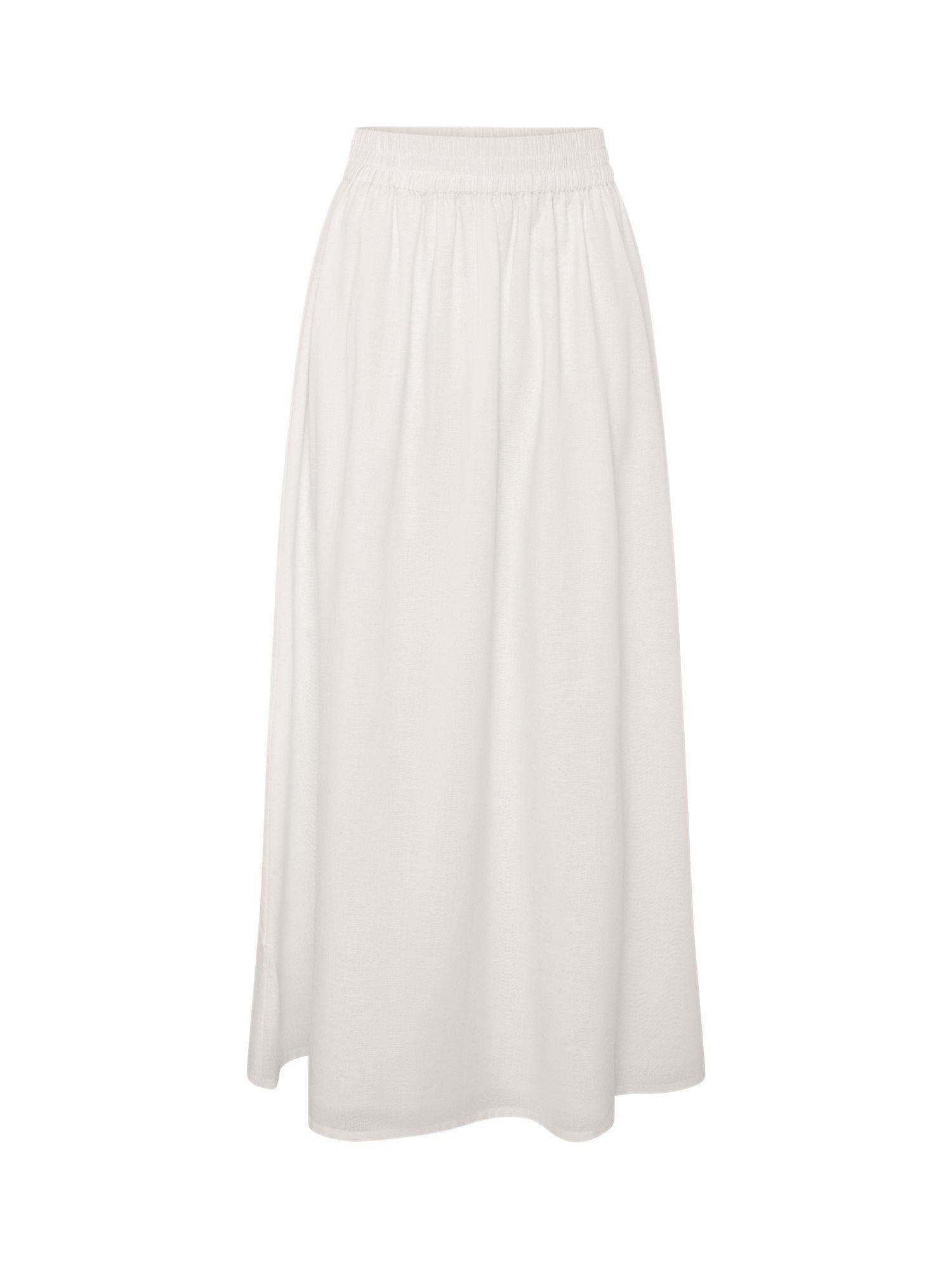 Product image 5 of 5, which shows OMNES Jolie Smock Waist Skirt, White, 4