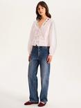 OMNES Annaka Embroidered Floral Top, White