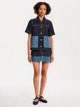 OMNES Ronnie Oversized Denim Shirt, Blue