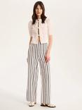 OMNES Tommy Striped High Waist Palazzo Cotton Trousers