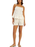 Accessorize Mirror Embroidered Cami Top, Ivory