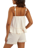 Accessorize Mirror Embroidered Cami Top, Ivory