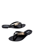 Melissa Harmonic M Chic Flip Flops, Black