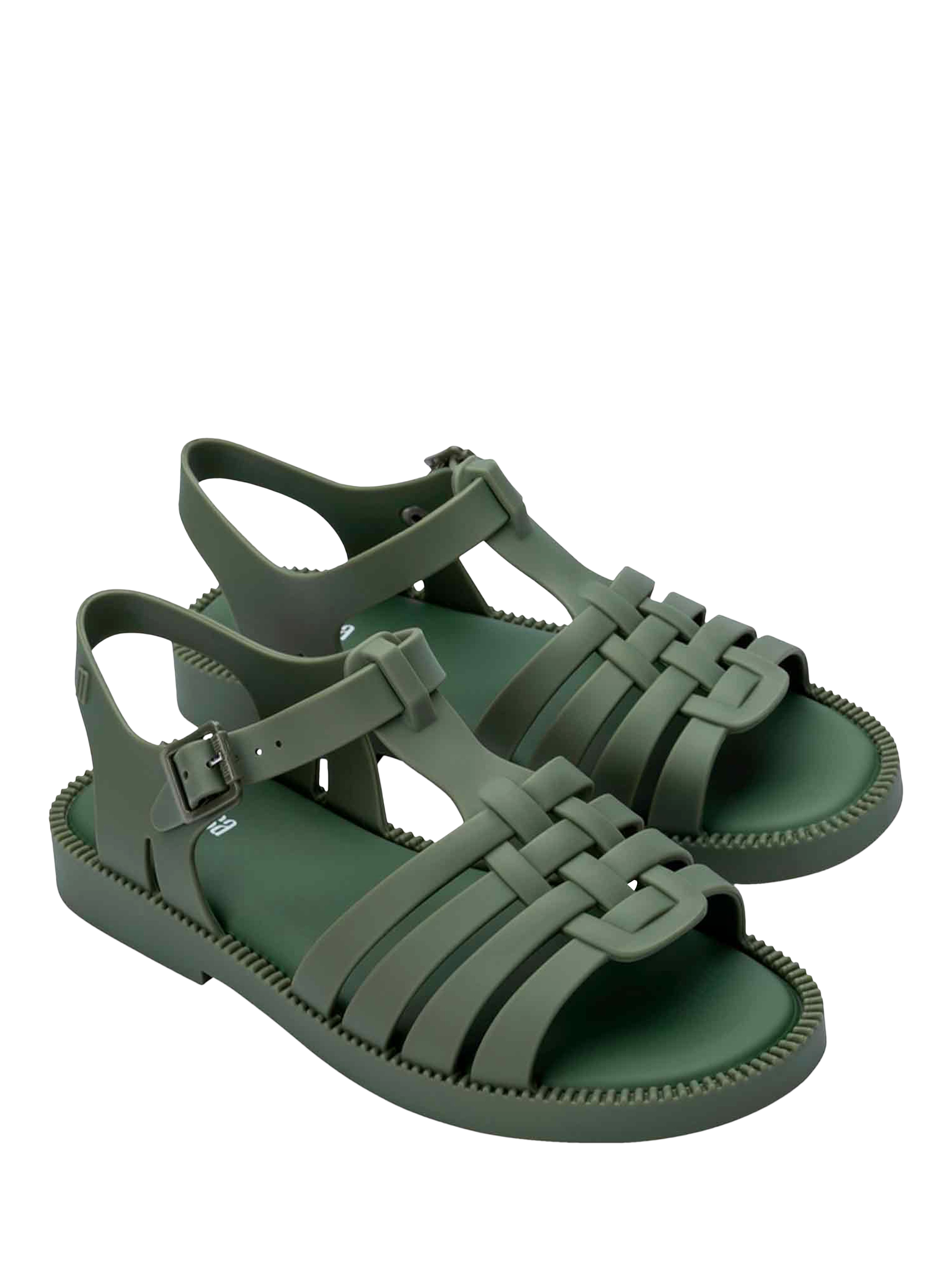 Product image 4 of 4, which shows Melissa Possession Fresh Jelly Sandals, Green, 3
