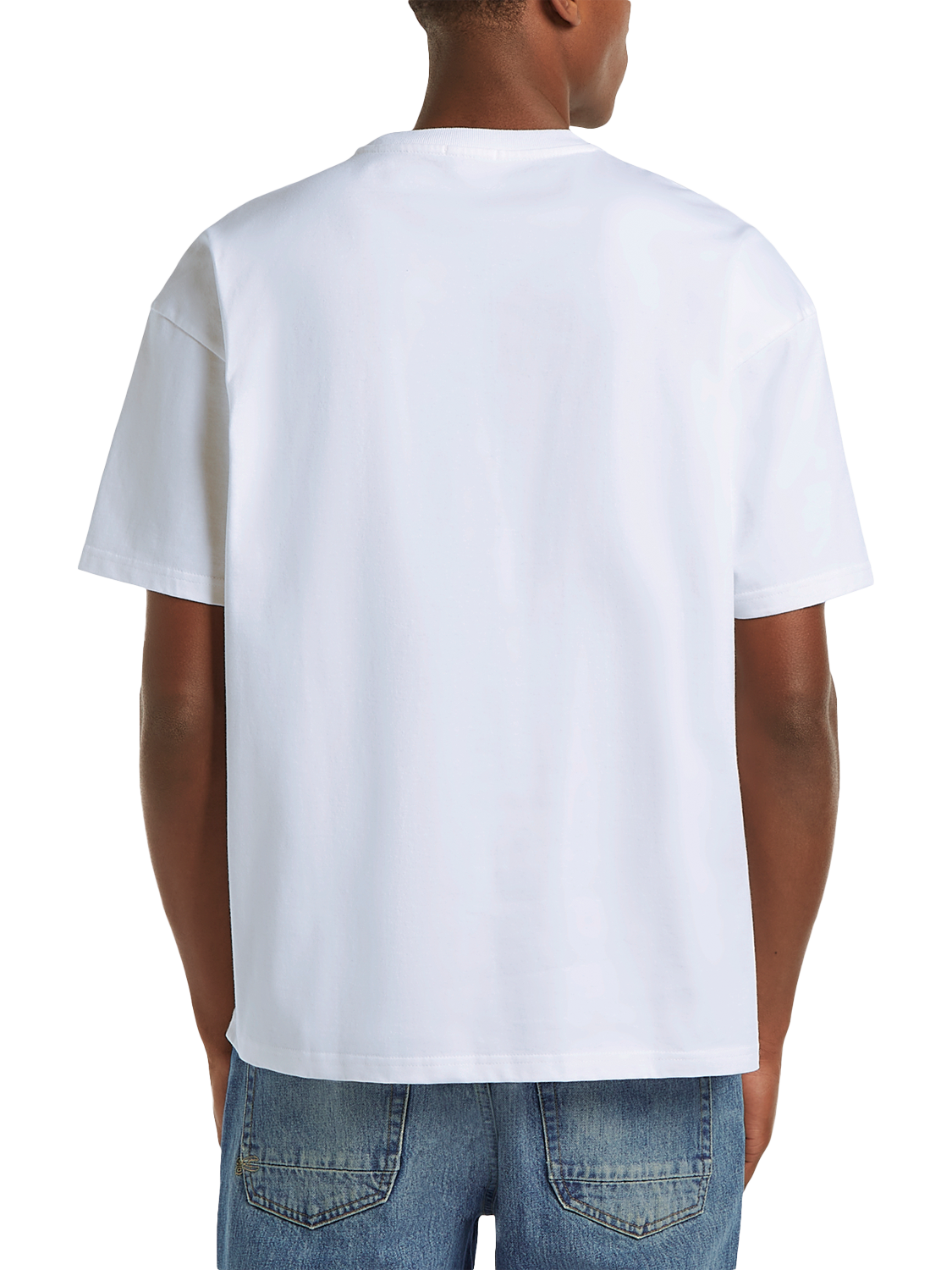 Product image 4 of 4, which shows DENHAM Wave Pocket Cotton Regular Fit Short Sleeve T-Shirt, White, S