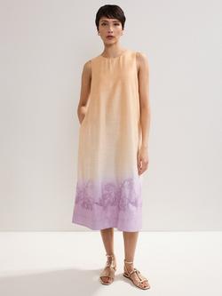 Phase Eight Elida Ombre Dress, Orange/Multi, Orange/Multi