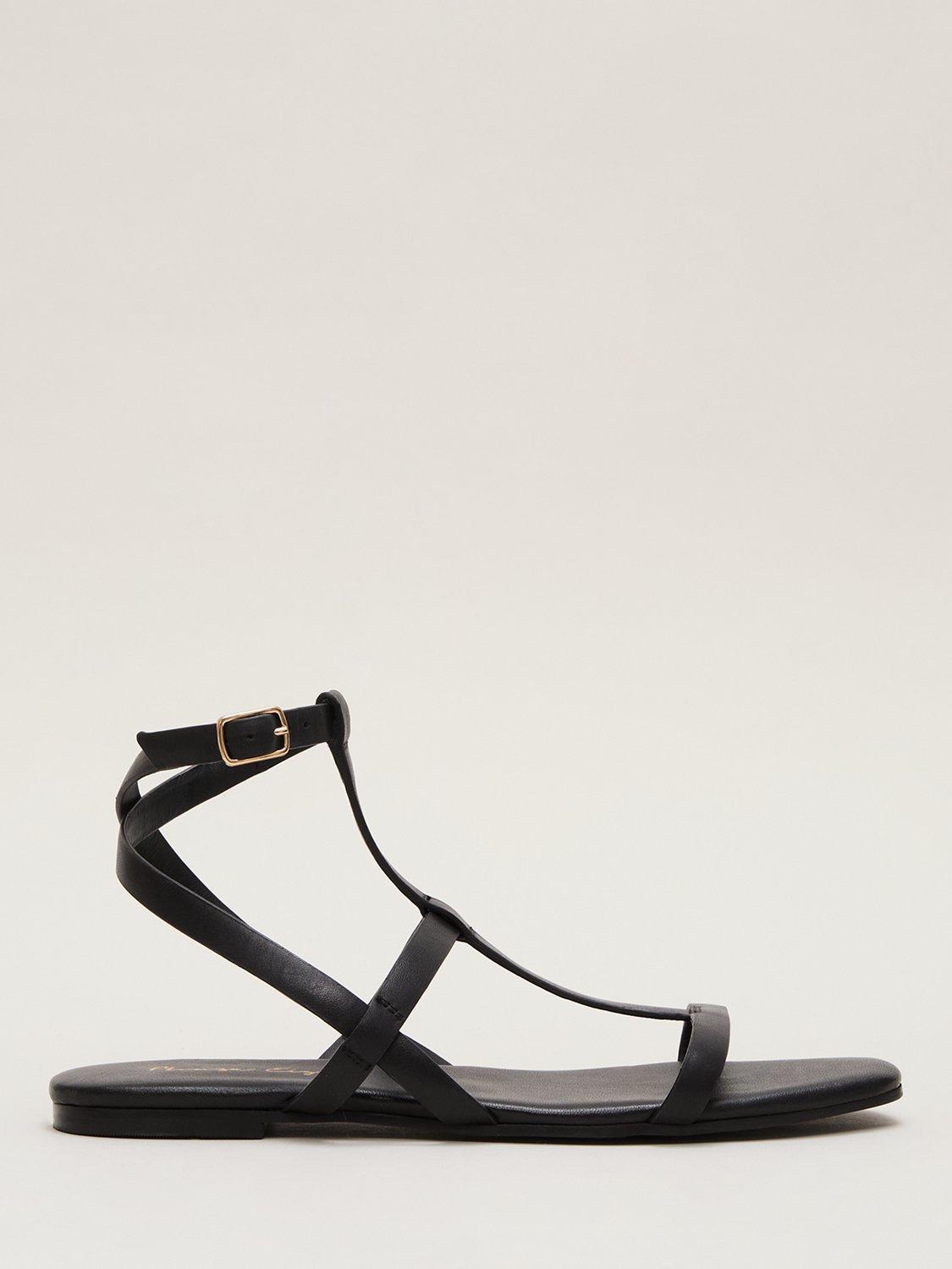 Product image 1 of 8, which shows Phase Eight Gladiator Strappy Sandals, Black, 3