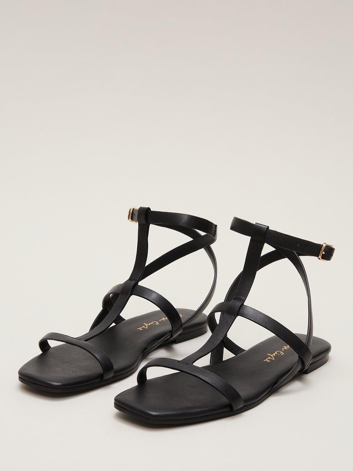 Product image 2 of 8, which shows Phase Eight Gladiator Strappy Sandals, Black, 3