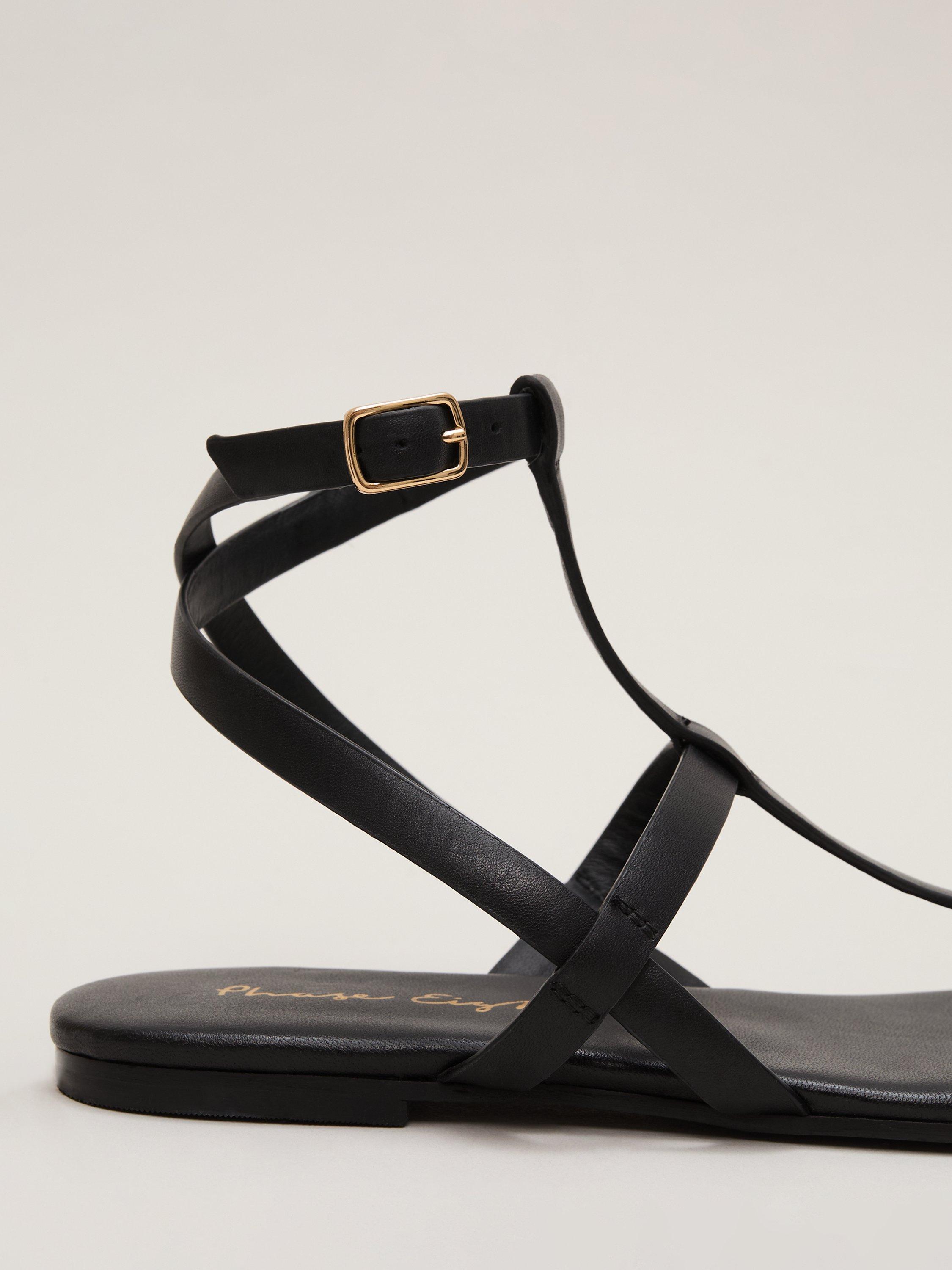 Product image 3 of 8, which shows Phase Eight Gladiator Strappy Sandals, Black, 3
