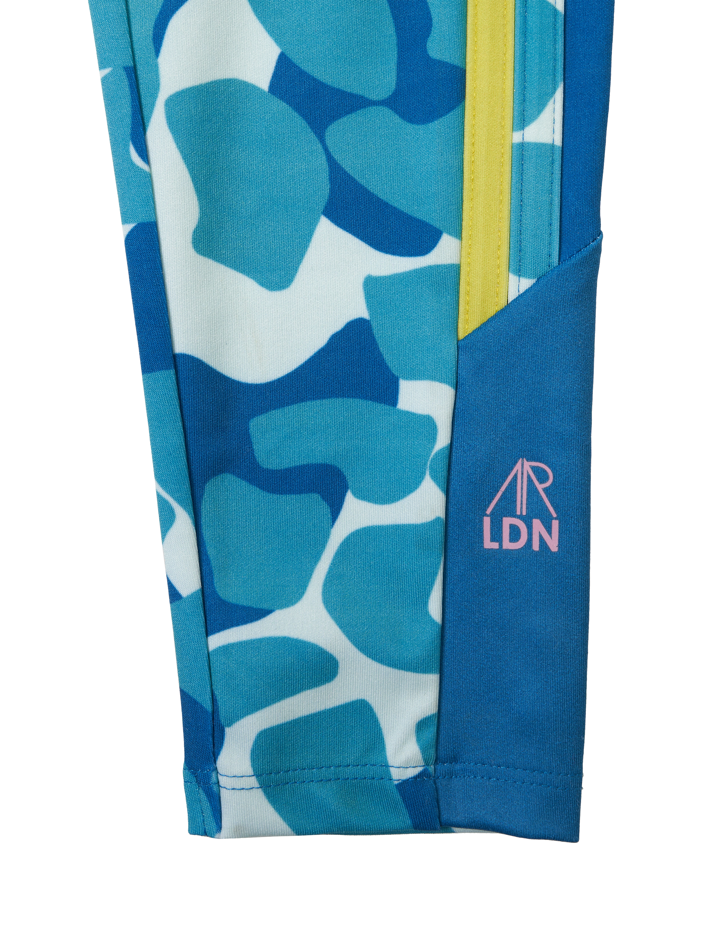 Product image 5 of 5, which shows Angel & Rocket Kids' Abstract Print Sports Leggings, Blue, 3 years