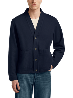 DENHAM Cardy Cotton Regular Fit Overshirt, Navy Blue - view 2, Navy Blue