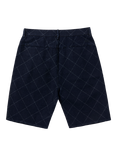 DENHAM Sasuke Cotton Pleated Shorts, Blue Dark