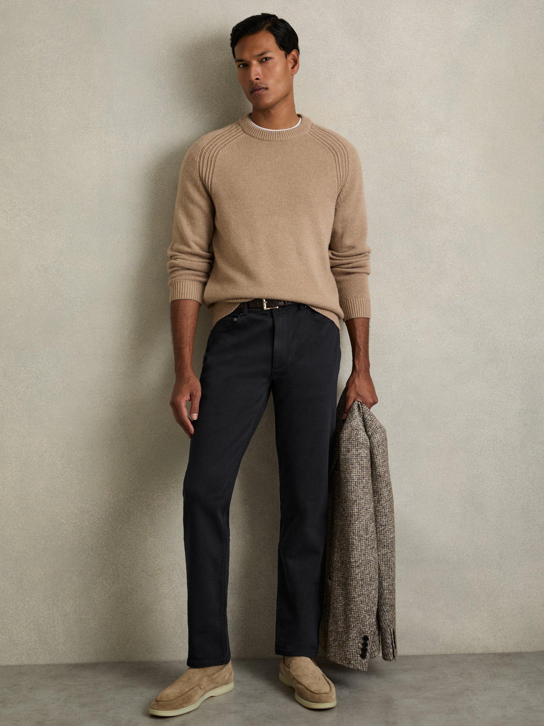 Product image 1 of 5, which shows Reiss Picton Slim Jeans, Stay Navy, 28R