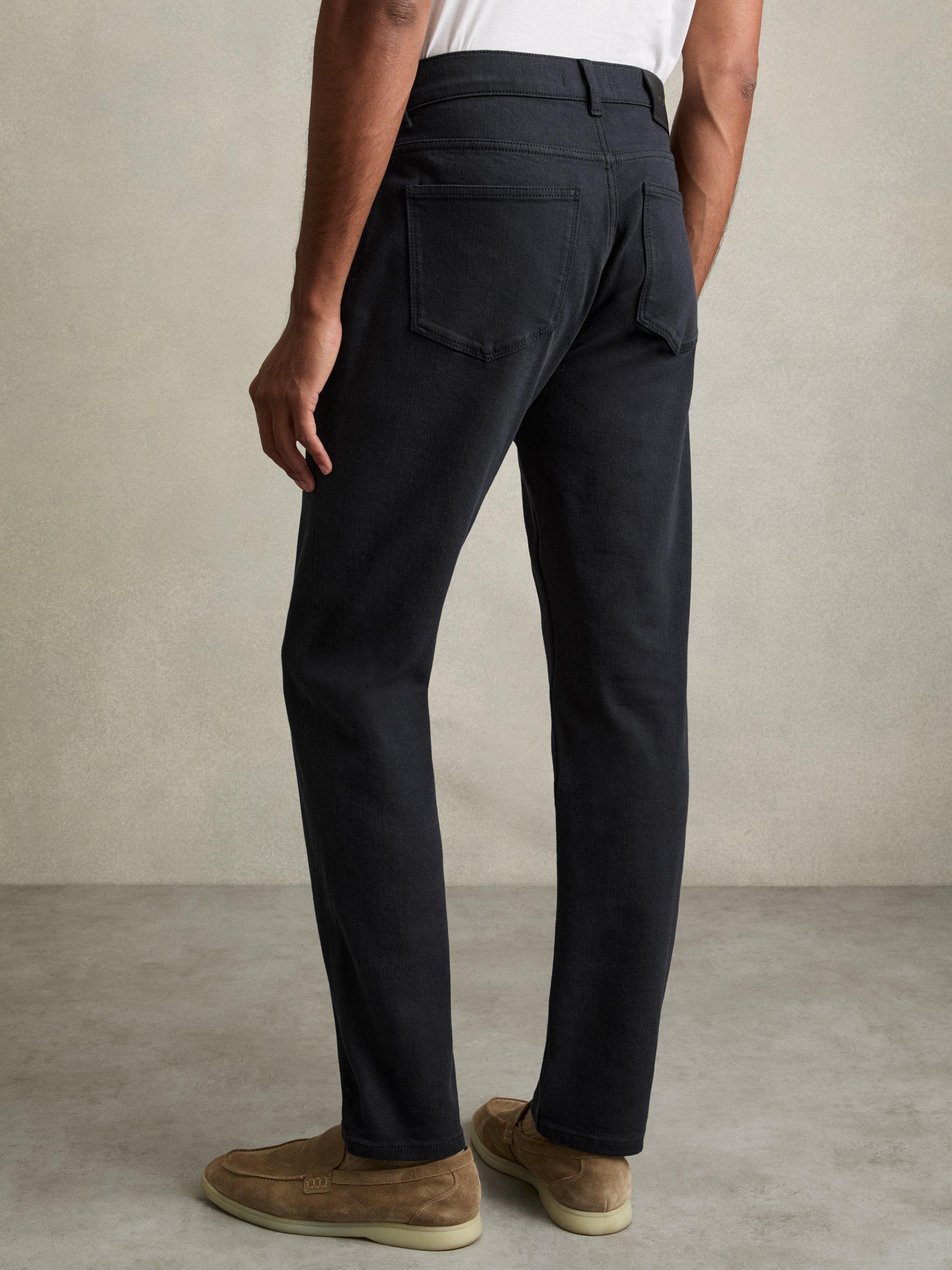 Product image 2 of 5, which shows Reiss Picton Slim Jeans, Stay Navy, 28R