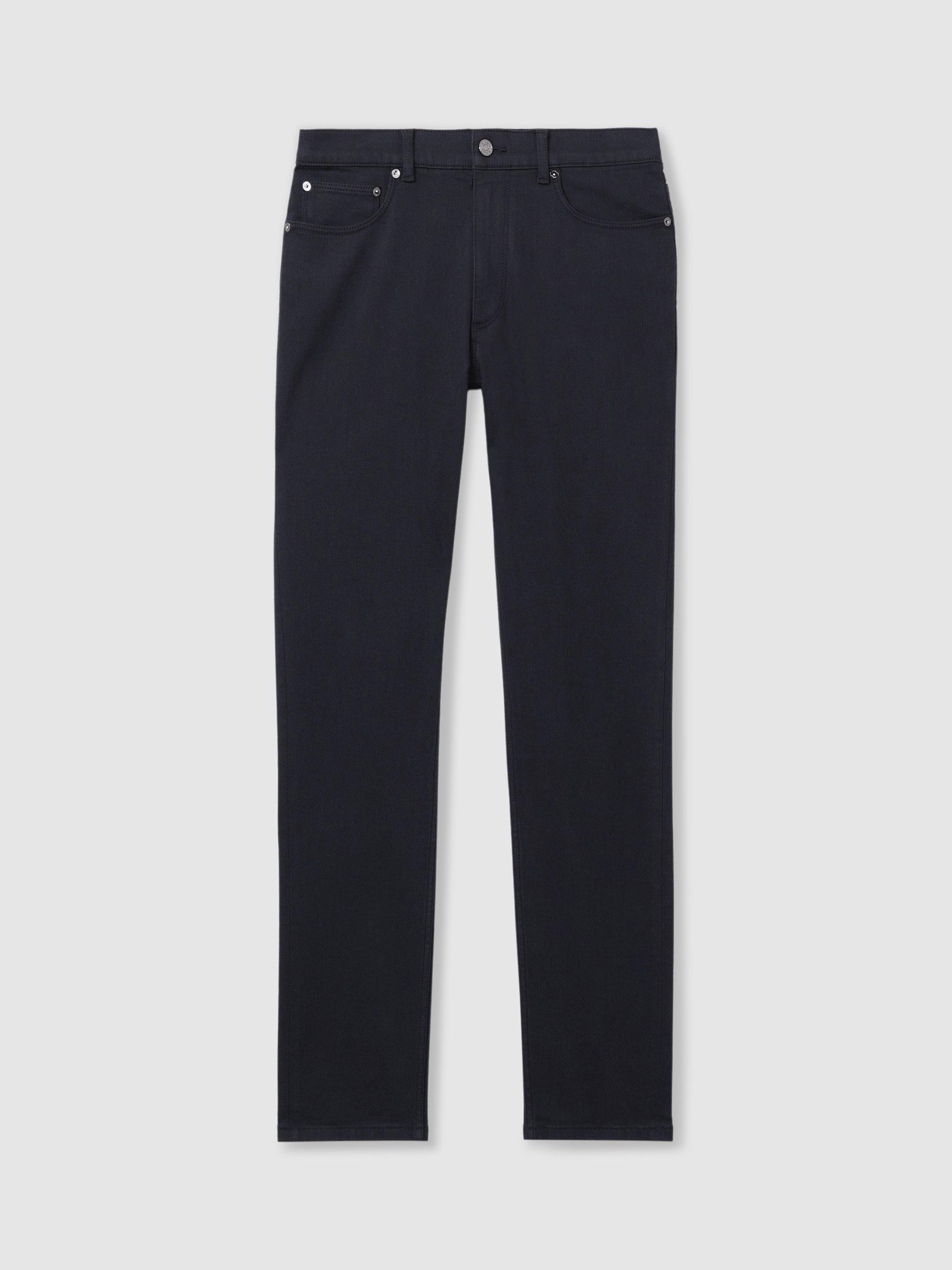 Product image 3 of 5, which shows Reiss Picton Slim Jeans, Stay Navy, 28R