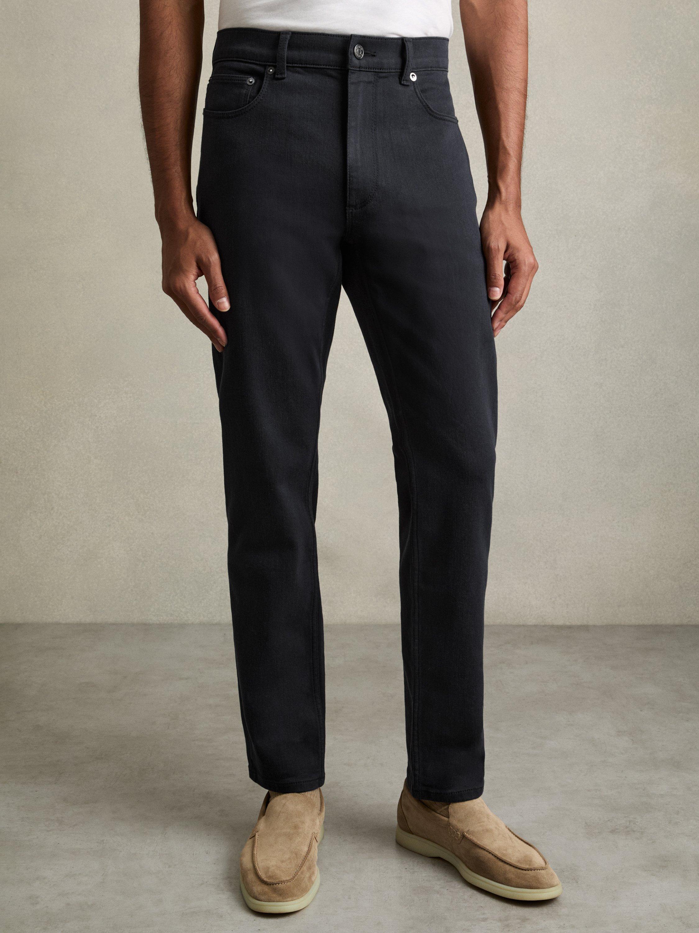 Product image 4 of 5, which shows Reiss Picton Slim Jeans, Stay Navy, 28R