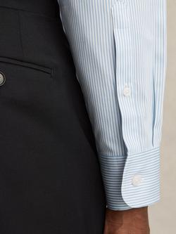 Reiss Remote Cotton Regular Fit Stripe Shirt, Blue/Multi - view 2, Blue/Multi