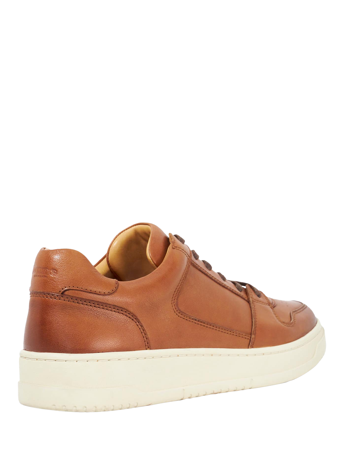 Product image 4 of 6, which shows Dune London Til Leather Round Toe Lace Up Trainers, Tan, EU40