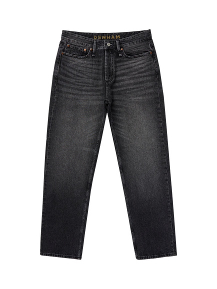 DENHAM Dagger Slim Fit Stonewashed Jeans, Black, Black