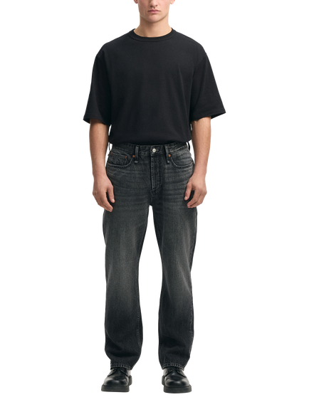DENHAM Dagger Slim Fit Stonewashed Jeans, Black - view 2, Black