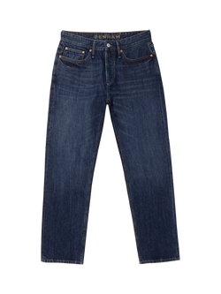 DENHAM Dagger Slim Fit Stonewashed Jeans, Dark Blue, Dark Blue