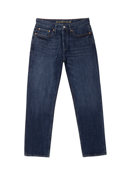 DENHAM Dagger Slim Fit Stonewashed Jeans, Dark Blue, Dark Blue