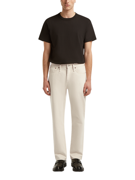 DENHAM Dagger Slim Fit Undyed Denim Jeans, Ecru - view 2, Ecru