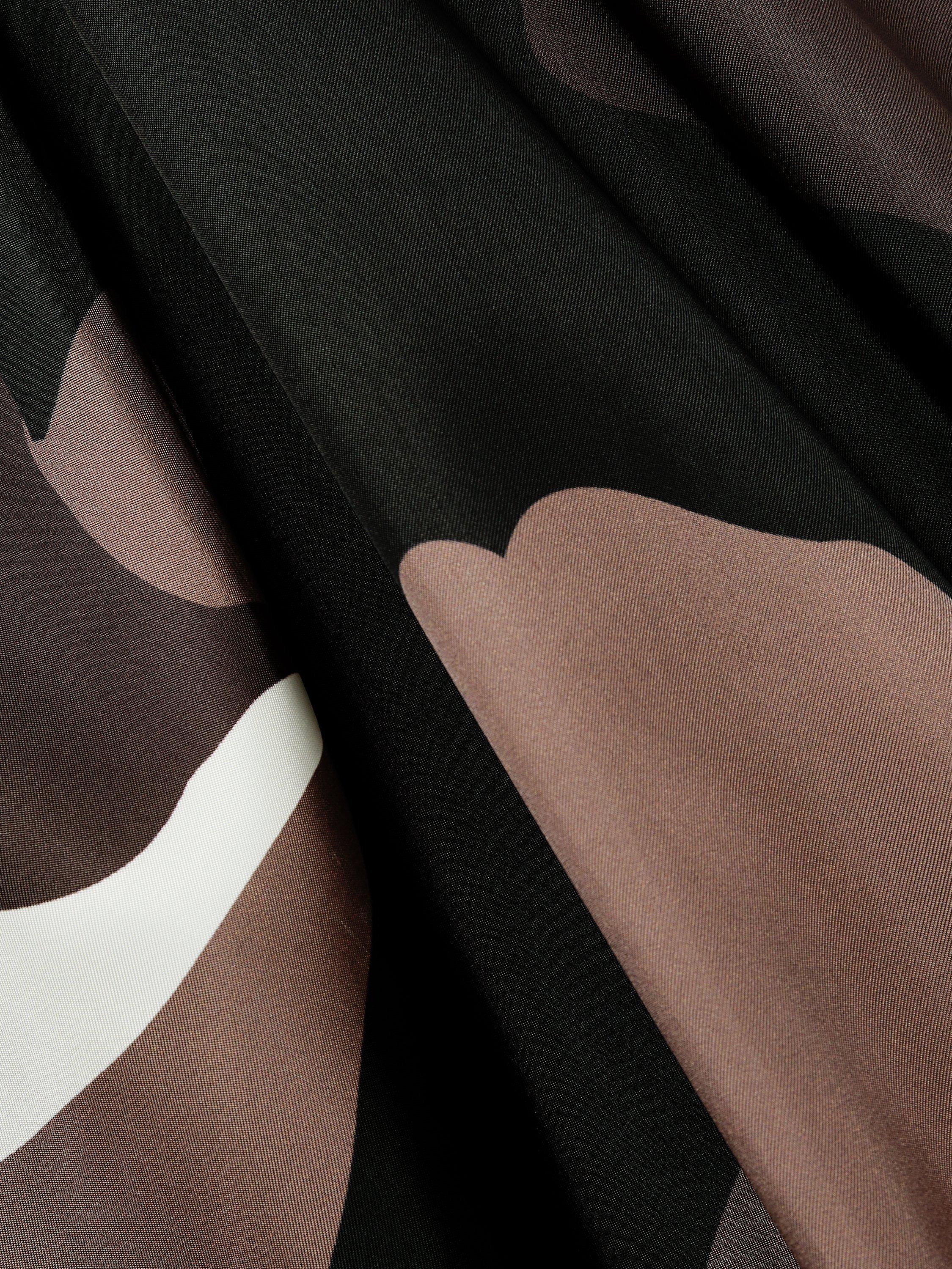 Product image 2 of 5, which shows Reiss Petite Michalie Floral Draped Flared Maxi Dress, Brown/Multi, 6Pt