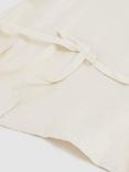 Reiss Soleya Linen Blend Tie Back Top, Cream