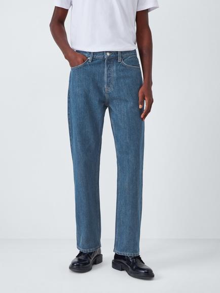 Kin Straight Leg Denim Jeans, Mid Wash