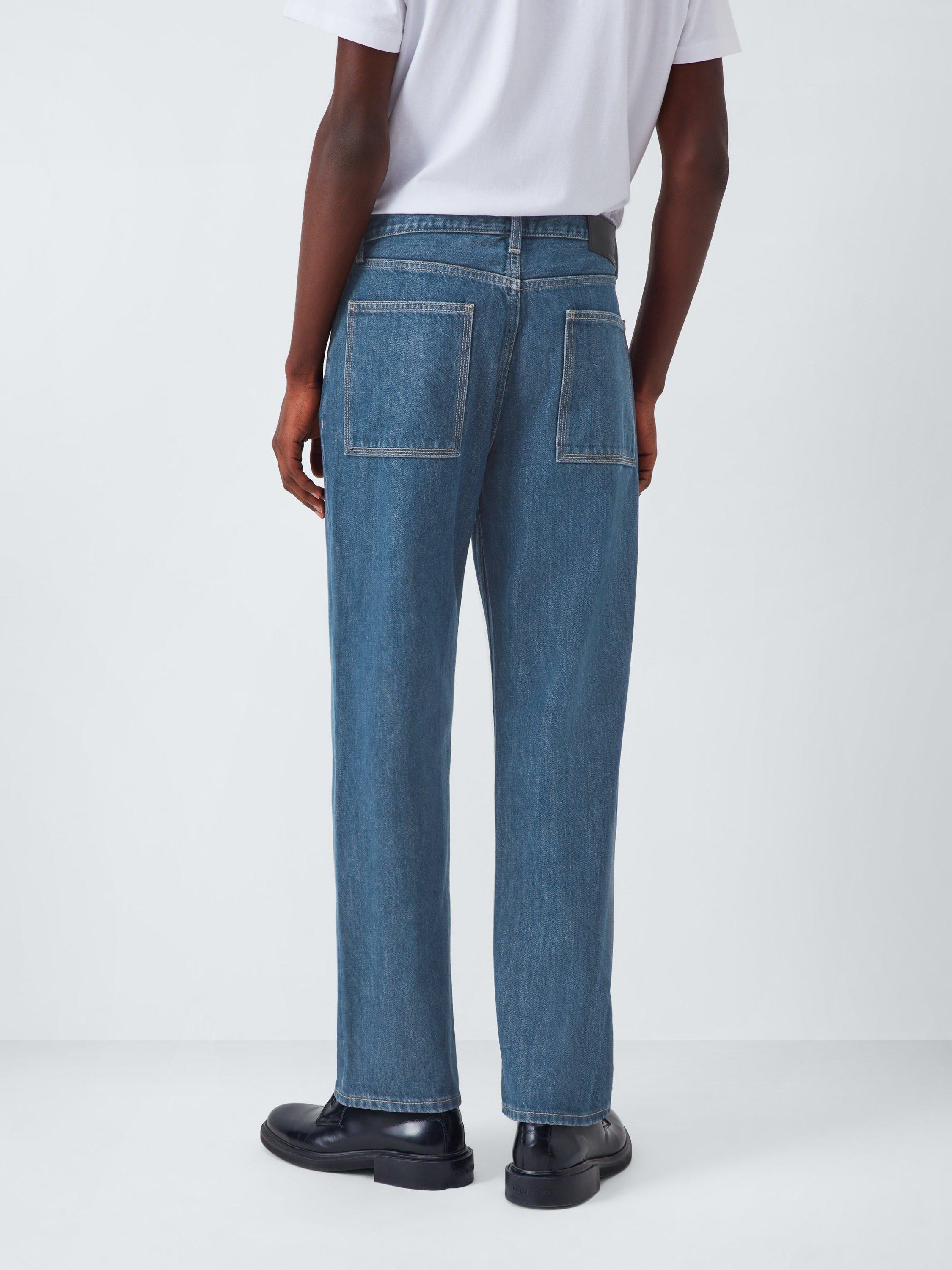 Product image 2 of 5, which shows Kin Straight Leg Denim Jeans, Mid Wash, 30R