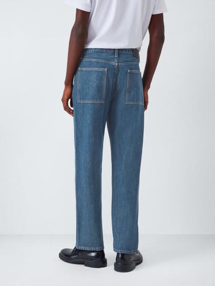 Kin Straight Leg Denim Jeans - view 2, Mid Wash