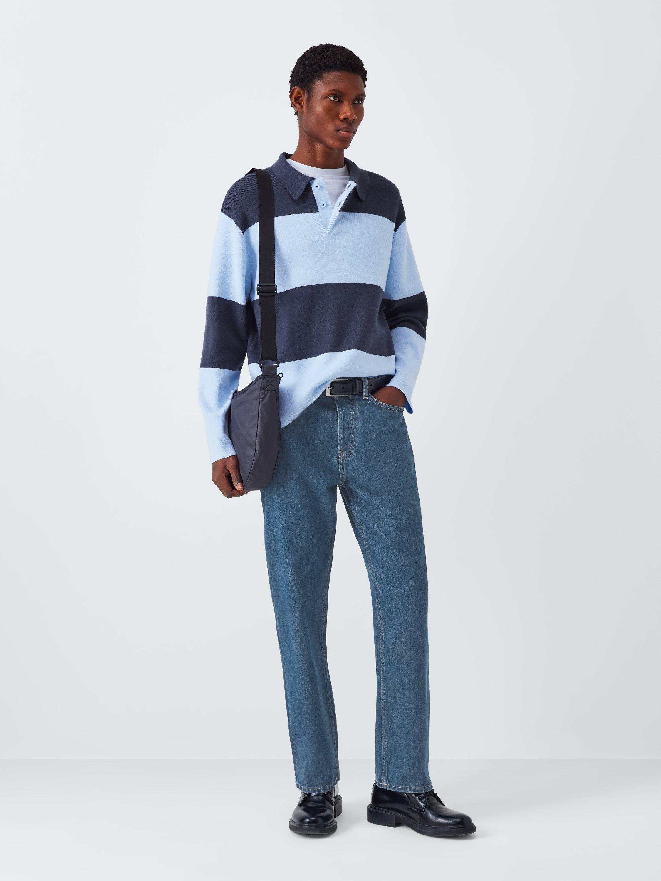 Product image 3 of 5, which shows Kin Straight Leg Denim Jeans, Mid Wash, 30R