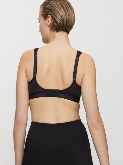 Triumph Cardio Flow Triaction Sports Bra, Black - view 2, Black