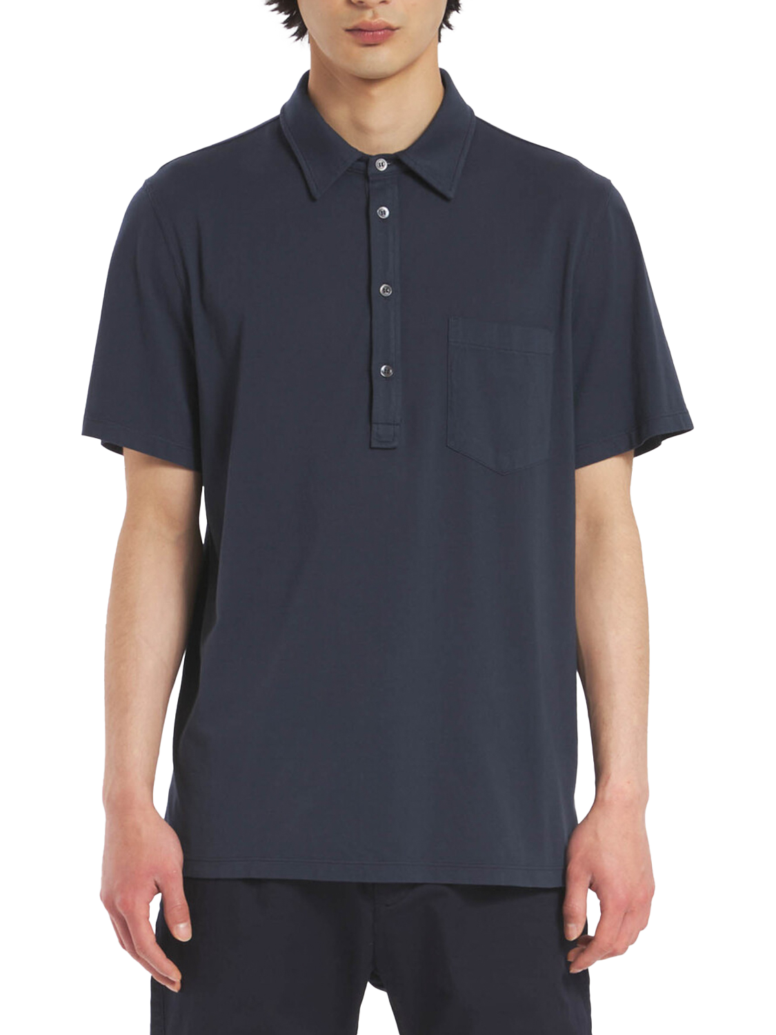 Product image 1 of 4, which shows Barena Cotton Regular Fit Short Sleeve T-Shirt, Navy, S