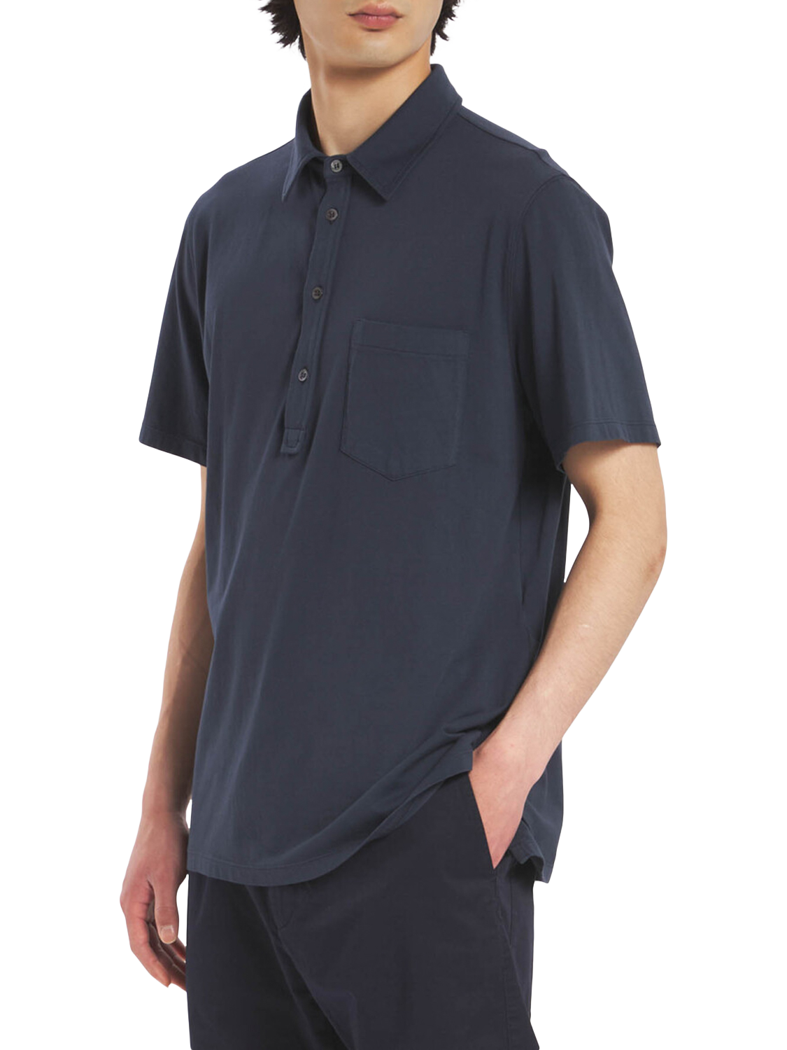 Product image 2 of 4, which shows Barena Cotton Regular Fit Short Sleeve T-Shirt, Navy, S