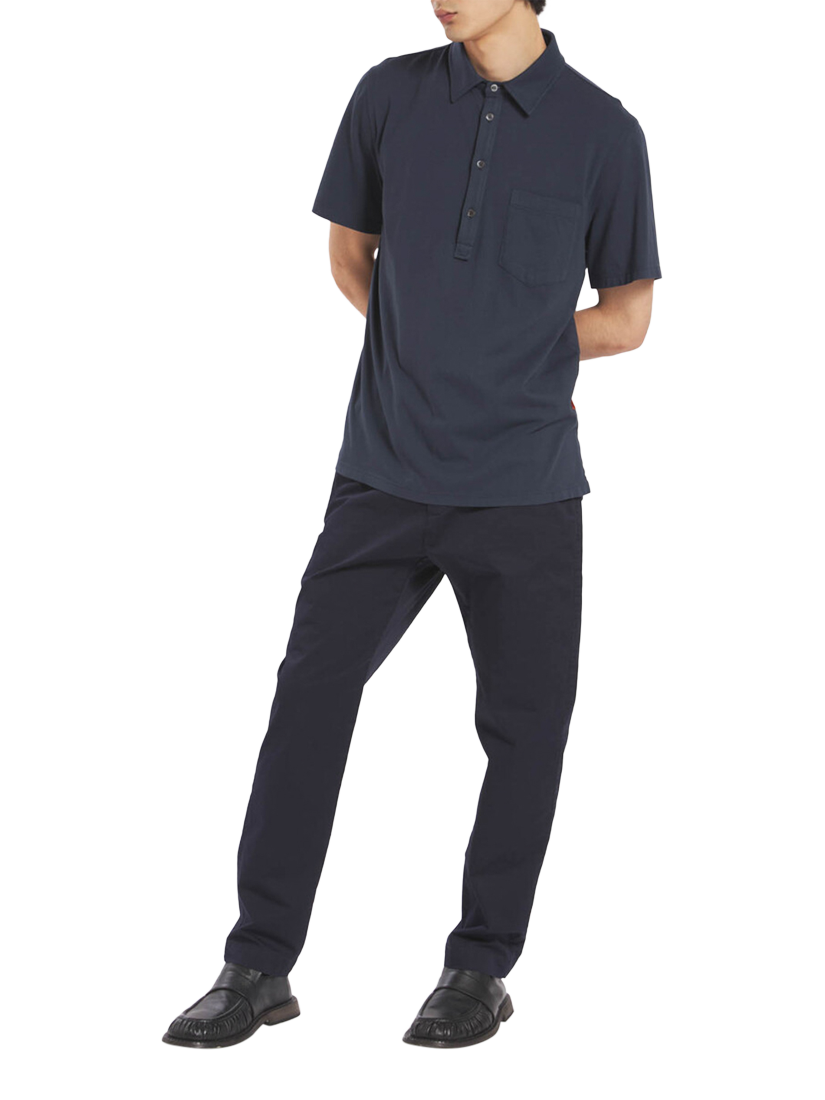 Product image 4 of 4, which shows Barena Cotton Regular Fit Short Sleeve T-Shirt, Navy, S