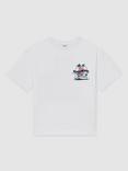 Reiss Kids' Jimmy Graphic T-Shirt, White/Multi