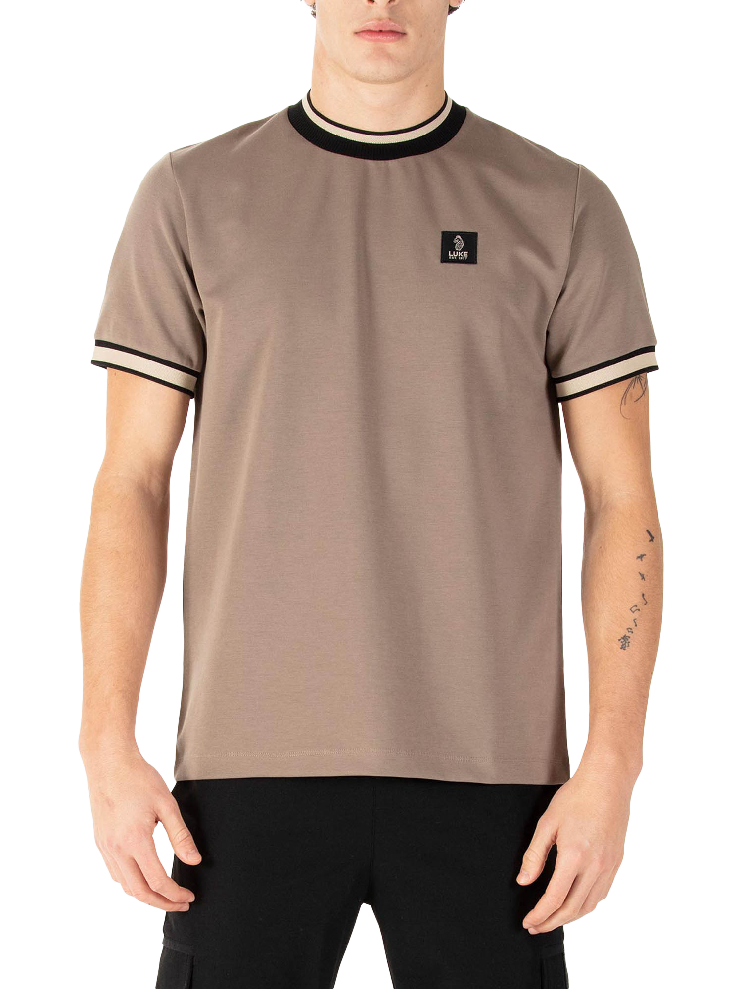 Product image 1 of 6, which shows LUKE 1977 Coron Cotton Blend Regular Fit Short Sleeve T-Shirt, Hardnut, XS