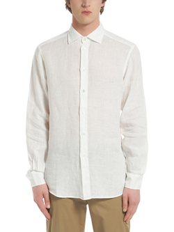 Barena Surian Linen Shirt, Bianco, Bianco