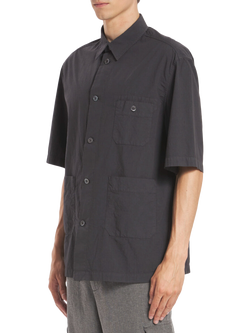 Barena Ordior Tendon Cotton Shirt, Piombo - view 2, Piombo