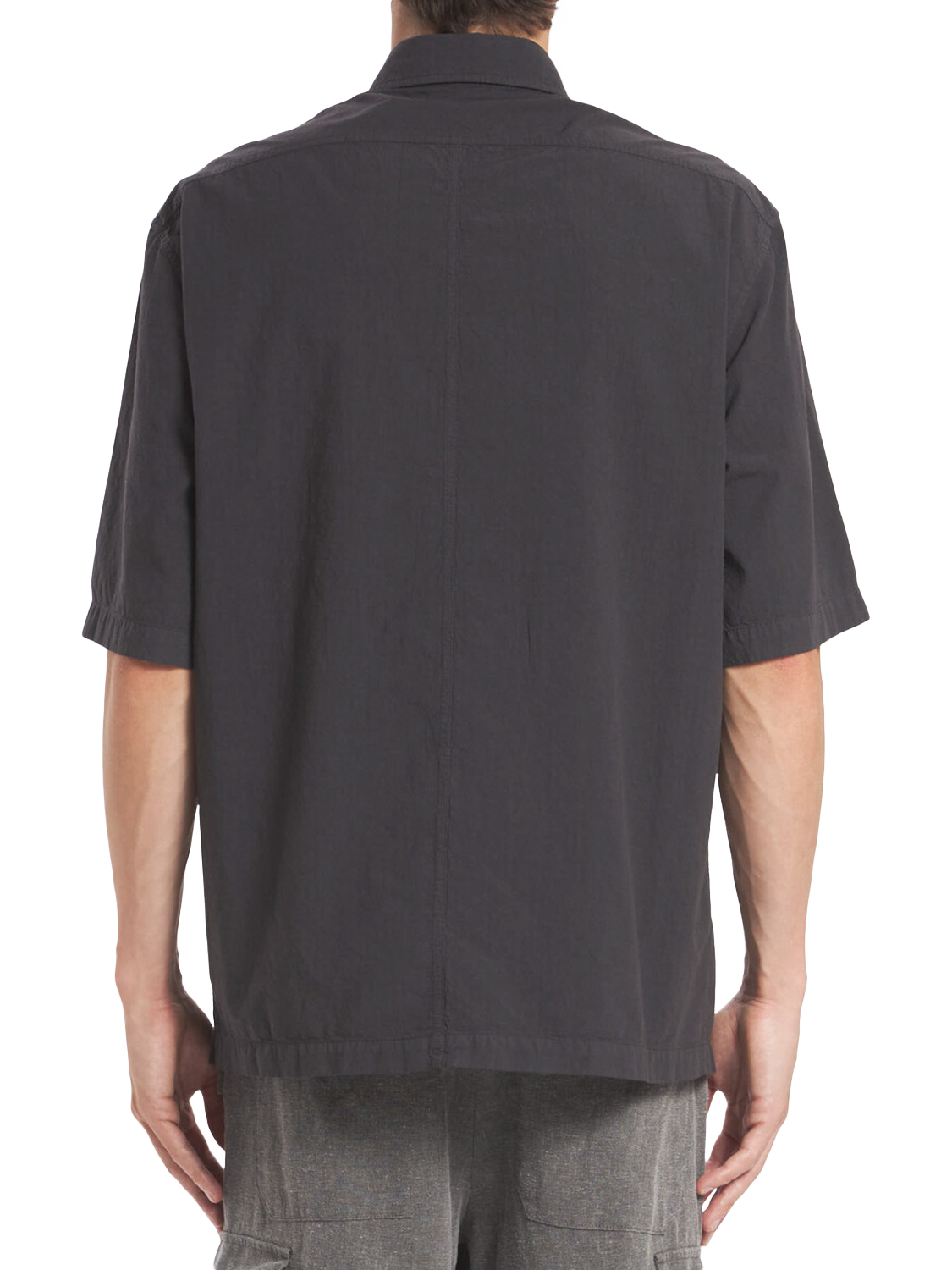 Product image 3 of 4, which shows Barena Ordior Tendon Piombo Cotton Shirt, Piombo, S
