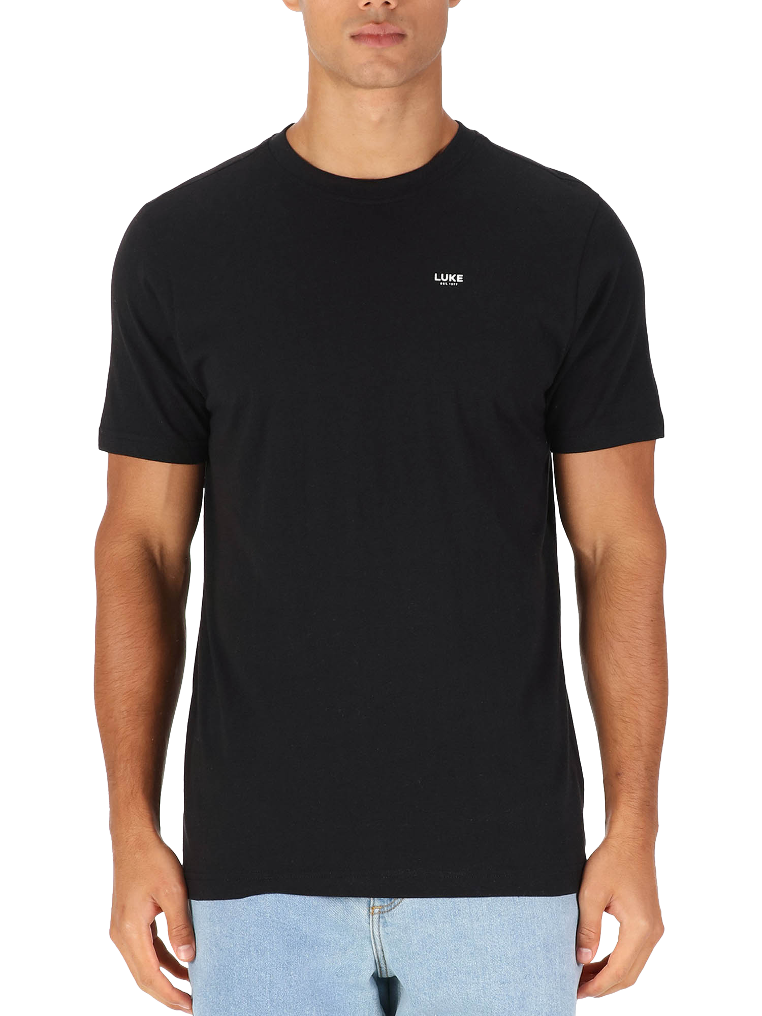 Product image 2 of 7, which shows LUKE 1977 Magic Cotton Regular Fit Short Sleeve T-Shirt, Pack of 3, Black/Grey/White, XS