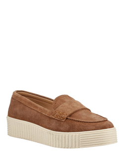 Hush Puppies Tamara Suede Loafers, Tan - view 2, Tan