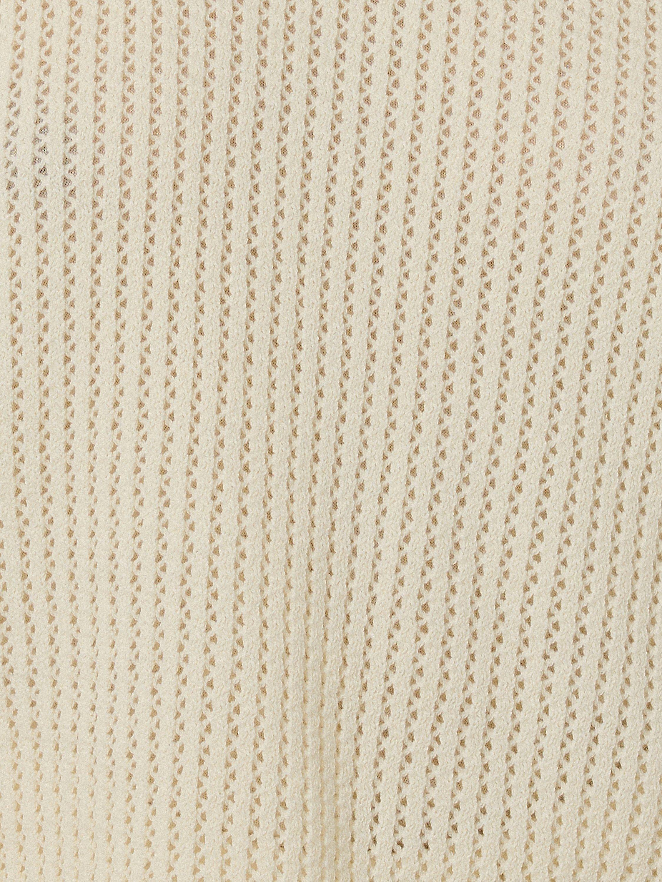 Product image 7 of 7, which shows Jigsaw Floral Applique Knitted Top, Cream, XS